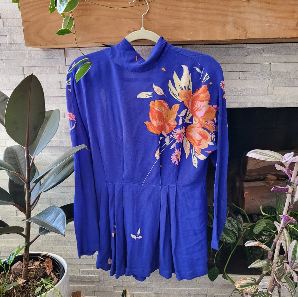 Free People Skater High Neck Keyhole Back Dress